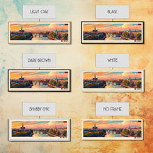 Load image into Gallery viewer, Duisburg Germany Wall Art, Panoramic Travel Poster, Panoramic Framed Canvas Print, City Wall Art, Wall Hanging Home Decor, Travel Art