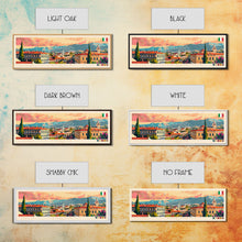 Cargar imagen en el visor de la galería, Foggia Italy Wall Art, Panoramic Travel Poster, Panoramic Framed Canvas Print, City Wall Art, Wall Hanging Home Decor, Travel Art