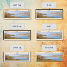 Load image into Gallery viewer, Bear Lake USA North Slope Alaska Panoramic Framed Canvas Print, Lake House Decor, Scenic Painting, Travel Poster, Nature Scene