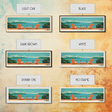 Carregar imagem no visualizador da galeria, Table Rock Lake, Missouri Framed Canvas Print, Lake House Art, Midcentury Modern Decor, Pop Art, Travel Poster, Living Room Wall Art