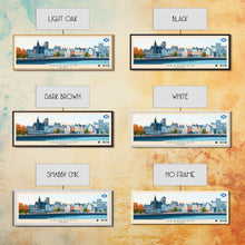 Carregar imagem no visualizador da galeria, Aberdeen, Scotland Panoramic Travel Poster Canvas Print, Aberdeen, Scotland Painting, Scotland Art, Aberdeen Panoramic Travel Art, Travel Painting