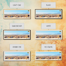 Carregar imagem no visualizador da galeria, Ad-Dawhah, Qatar Panoramic Travel Poster Canvas Print, Ad-Dawhah, Qatar Painting, Qatar Art, Ad-Dawhah Travel Art, Guest Room Painting