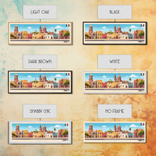 Carregar imagem no visualizador da galeria, Aguascalientes, Mexico Panoramic Travel Poster Canvas Print, Aguascalientes, Mexico Painting, Mexico Art, Aguascalientes Travel Art, Guest Room Painting