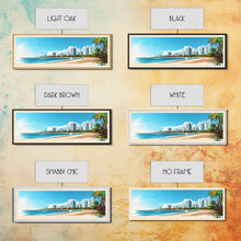 Load image into Gallery viewer, Aracaju, Brazil Panoramic Travel Poster Canvas Print, Aracaju, Brazil Painting, Brazil Art, Aracaju Travel Art, Guest Room Painting