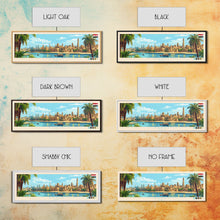 Load image into Gallery viewer, Asyut, Egypt Travel Poster Panoramic Canvas Print, Asyut, Egypt Painting, Egypt Art, Asyut Travel Art, Guest Room Painting