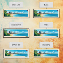 Load image into Gallery viewer, Barranquilla, Colombia Travel Poster Panoramic Canvas Print, Barranquilla, Colombia Painting, Colombia Art, Barranquilla Travel Art, Guest Room Painting