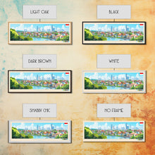 Load image into Gallery viewer, Bekasi, Indonesia Travel Poster Panoramic Canvas Print, Bekasi, Indonesia Painting, Indonesia Art, Bekasi Travel Art, Guest Room Painting