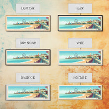 Cargar imagen en el visor de la galería, Brighton and Hove, England Travel Poster Panoramic Canvas Print, Brighton and Hove, England Painting, England Art, Brighton and Hove Travel Art, Guest Room Painting