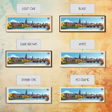 Carregar imagem no visualizador da galeria, Carlisle, England Travel Poster Panoramic Canvas Print, Carlisle, England Painting, England Art, Carlisle Travel Art, Guest Room Painting