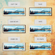 Cargar imagen en el visor de la galería, Carrickfergus, Ireland Panoramic Travel Poster Canvas Print, Carrickfergus, Ireland Painting, Ireland Art, Carrickfergus Panoramic Travel Art, Travel Painting