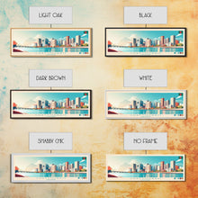 Cargar imagen en el visor de la galería, Chattogram, Bangladesh Travel Poster Panoramic Canvas Print, Chattogram, Bangladesh Painting, Bangladesh Art, Chattogram Travel Art, Guest Room Painting