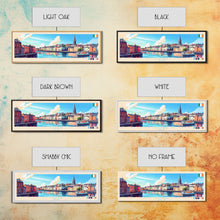 Cargar imagen en el visor de la galería, Cork, Ireland Panoramic Travel Poster Canvas Print, Cork, Ireland Painting, Ireland Art, Cork Travel Art, Living Room Painting