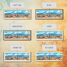 Load image into Gallery viewer, Cuenca, Ecuador Panoramic Travel Poster Canvas Print, Cuenca, Ecuador Painting, Ecuador Art, Cuenca Travel Art, Guest Room Painting