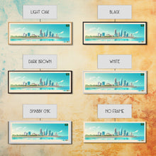 Load image into Gallery viewer, Dammam, Saudi Arabia Panoramic Travel Poster Canvas Print, Dammam, Saudi Arabia Painting, Saudi Arabia Art, Dammam Travel Art, Guest Room Painting