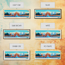 Load image into Gallery viewer, Delhi, India Travel Poster Panoramic Canvas Print, Delhi, India Painting, India Art, Delhi Travel Art, Guest Room Painting