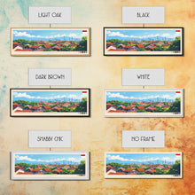 Load image into Gallery viewer, Depok, Indonesia Panoramic Travel Poster Canvas Print, Depok, Indonesia Painting, Indonesia Art, Depok Panoramic Travel Art, Travel Painting