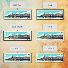 Load image into Gallery viewer, Drogheda, Ireland Panoramic Travel Poster Canvas Print, Drogheda, Ireland Painting, Ireland Art, Drogheda Travel Art, Guest Room Painting