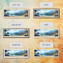 Load image into Gallery viewer, El Bosque, Chile Panoramic Travel Poster Canvas Print, El Bosque, Chile Painting, Chile Art, El Bosque Travel Art, Guest Room Painting