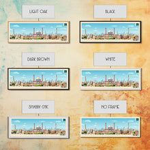 Carregar imagem no visualizador da galeria, Faisalabad, Pakistan Panoramic Travel Poster Canvas Print, Faisalabad, Pakistan Painting, Pakistan Art, Faisalabad Panoramic Travel Art, Travel Painting