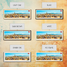 Carregar imagem no visualizador da galeria, Fez, Morocco Travel Poster Panoramic Canvas Print, Fez, Morocco Painting, Morocco Art, Fez Travel Art, Guest Room Painting