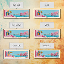 Carregar imagem no visualizador da galeria, Ad-Dawhah, Qatar Panoramic Canvas Print, Ad-Dawhah, Qatar Painting, Qatar Art, Ad-Dawhah Travel Poster, Travel Art, Living Room Painting