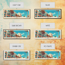 Carregar imagem no visualizador da galeria, Algiers, Algeria Panoramic Canvas Print, Algiers, Algeria Painting, Algeria Art, Algiers Travel Poster, Travel Art, Guest Room Painting