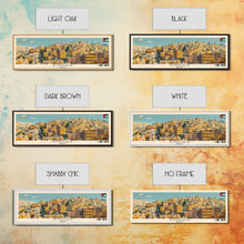 Load image into Gallery viewer, Amman, Jordan Panoramic Canvas Print, Amman, Jordan Painting, Jordan Art, Amman Travel Poster, Travel Art, Guest Room Painting