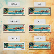 Load image into Gallery viewer, Aswan, Egypt Panoramic Canvas Print, Aswan, Egypt Painting, Egypt Art, Aswan Travel Poster, Travel Art, Housewarming Gift