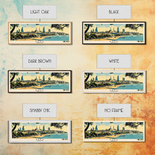 Load image into Gallery viewer, Baku, Azerbaijan Panoramic Canvas Print, Baku, Azerbaijan Painting, Azerbaijan Art, Baku Travel Poster, Travel Art, Living Room Painting