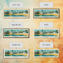Load image into Gallery viewer, Bouake, Ivory Coast Panoramic Canvas Print, Bouake, Ivory Coast Painting, Ivory Coast Art, Bouake Travel Poster, Travel Art, Guest Room Painting