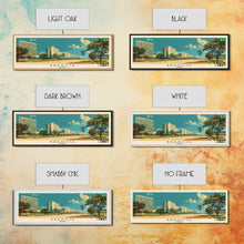 Load image into Gallery viewer, Brasilia, Brazil Panoramic Canvas Print, Brasilia, Brazil Painting, Brazil Art, Brasilia Travel Poster, Travel Art, Housewarming Gift