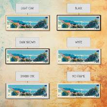 Load image into Gallery viewer, Christchurch, New Zealand Panoramic Canvas Print, Christchurch, New Zealand Painting, New Zealand Art, Christchurch Travel Poster, Travel Art, Housewarming Gift