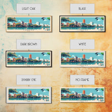 Load image into Gallery viewer, Curitiba, Brazil Panoramic Canvas Print, Curitiba, Brazil Painting, Brazil Art, Curitiba Travel Poster, Travel Art, Guest Room Painting