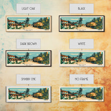 Load image into Gallery viewer, Daloa, Ivory Coast Panoramic Canvas Print, Daloa, Ivory Coast Painting, Ivory Coast Art, Daloa Travel Poster, Travel Art, Living Room Painting