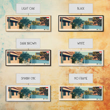 Load image into Gallery viewer, Makassar, Indonesia Panoramic Canvas Print, Makassar, Indonesia Painting, Indonesia Art, Makassar Travel Poster, Travel Art, Guest Room Painting