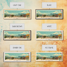 Load image into Gallery viewer, Reynosa, Mexico Panoramic Canvas Print, Reynosa, Mexico Painting, Mexico Art, Reynosa Travel Poster, Travel Art, Guest Room Painting