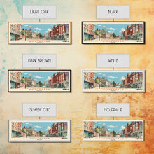 Load image into Gallery viewer, Worcester, England Panoramic Canvas Print, Worcester, England Painting, England Art, Worcester Travel Poster, Travel Art, Guest Room Painting