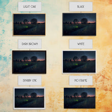 Carregar imagem no visualizador da galeria, Fireflies light up the Oklahoma Prairie under a Starry night sky, framed canvas print