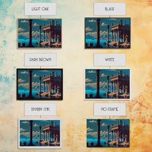 Load image into Gallery viewer, Ancient Roman Architecture, 8 bit pixel art, framed canvas print