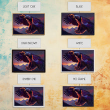 Carregar imagem no visualizador da galeria, Bald Eagle on the hunt, birds of prey animal prints, framed canvas print, American Bald Eagle Art