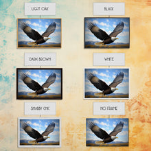 Load image into Gallery viewer, Eagle in a Mountain Clouds Canvas Wall Art Design, Framed Canvas Print Decor for Home & Office Decoration, CANVAS READY to Hang