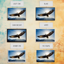 Load image into Gallery viewer, Bald Eagle in a Mountain Clouds Canvas Wall Art Design, Framed Canvas Print Decor for Home & Office Decoration, CANVAS READY to Hang