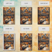 Carregar imagem no visualizador da galeria, Canoe on the Lake, Lake House Decor, Framed Wall Art Canvas Print, Fall Decor, Seasonal Decor, Holiday Decor Gift