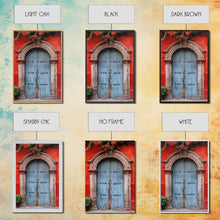 Cargar imagen en el visor de la galería, Change1 Indian Wall Art, Colorful Indian Doors, Framed Canvas Print, Painting Print, Traditional Hindu Architecture, Ready To Hang