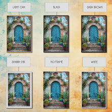 Cargar imagen en el visor de la galería, Change324 Mexican Wall Art, Framed Canvas Print, Old Town Mexico Architecture Wall Art, Framed Art