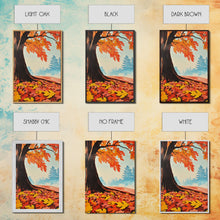 Carregar imagem no visualizador da galeria, Framed Canvas Print of Vibrant Autumn Tree and Leaves, Seasonal Wall Art, Fall Decor, Gift Idea, Modern Farmhouse, Autumn Landscape Art