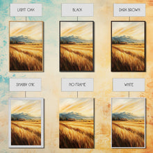 Load image into Gallery viewer, Cowboys Riding into the Sunset Framed Canvas Print, Dramatic Landscape with Riders Open Sky, Perfect Western Wall Art Fall Rustic Home Decor