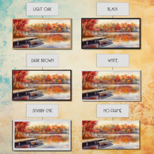 Load image into Gallery viewer, Autumn's Reflections - holiday decor, watercolor Christmas, Christmas wall art, winter wall art, holiday art gift