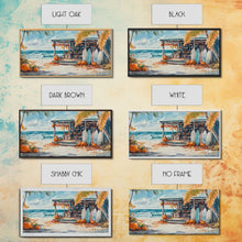 Load image into Gallery viewer, beach Christmas, Christmas beach art, tropical Christmas decor, canvas print, beach Christmas decor, holiday wall art