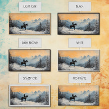 Carregar imagem no visualizador da galeria, Female cowboy in fall forest, Framed Canvas Print, captivating Western portrait in autumn scenery, art piece seasonal farmhouse rustic decor